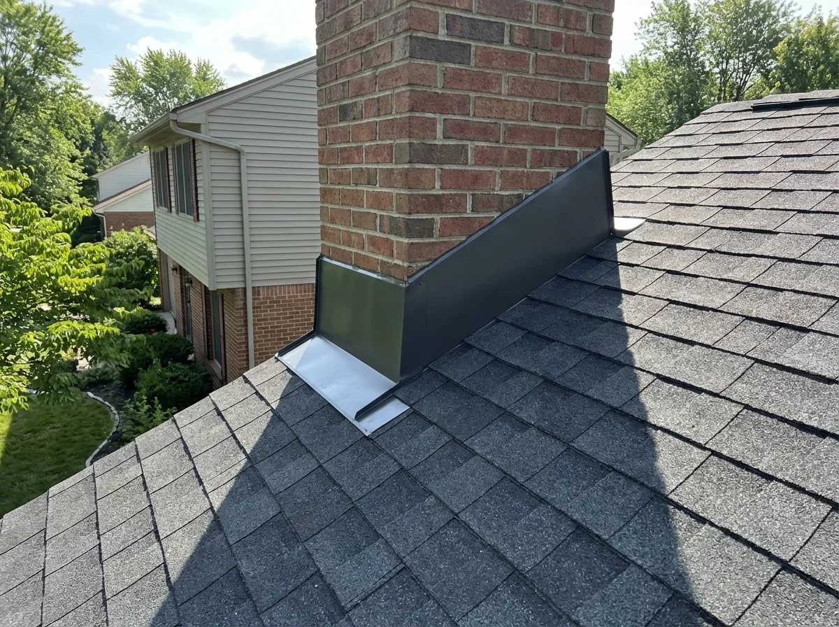 Expertly installed chimney flashing prevents leaks and protects your home's structure
