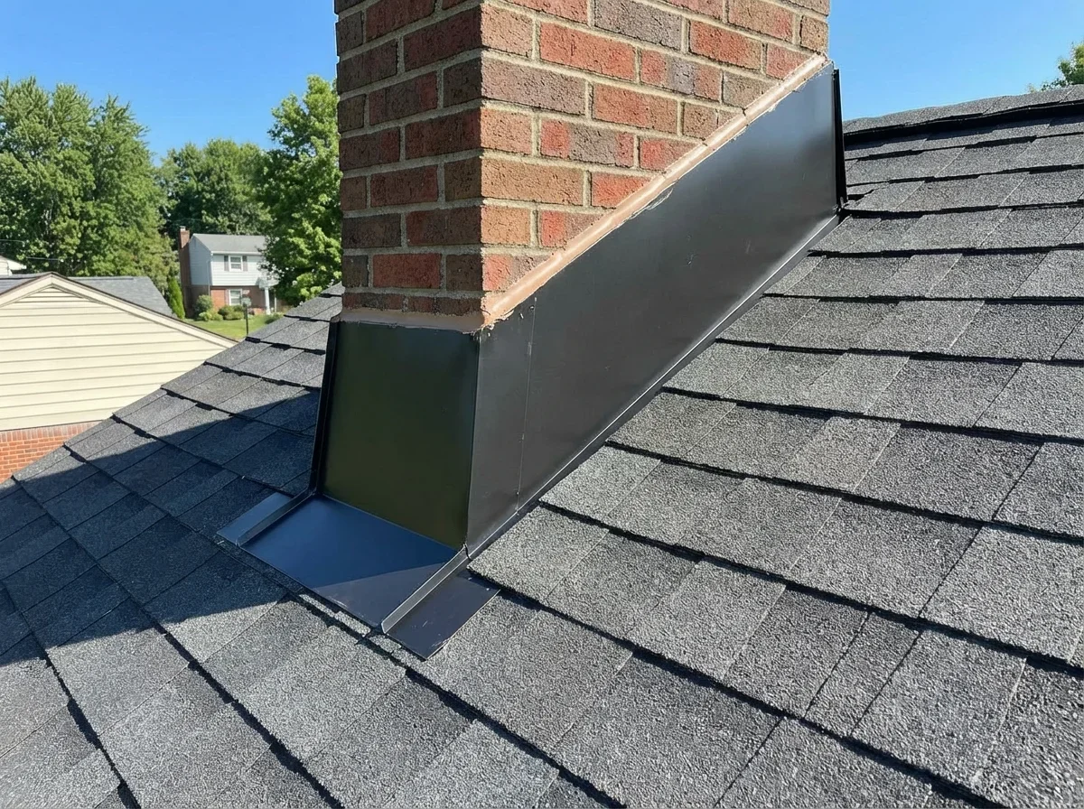 Fresh roof flashing repair expertly protects your home from water damage